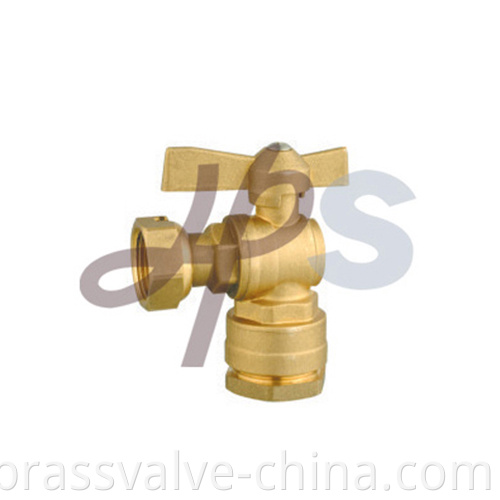 Brass Ball Valve For Hdpe Pipe Angle Type Hb43